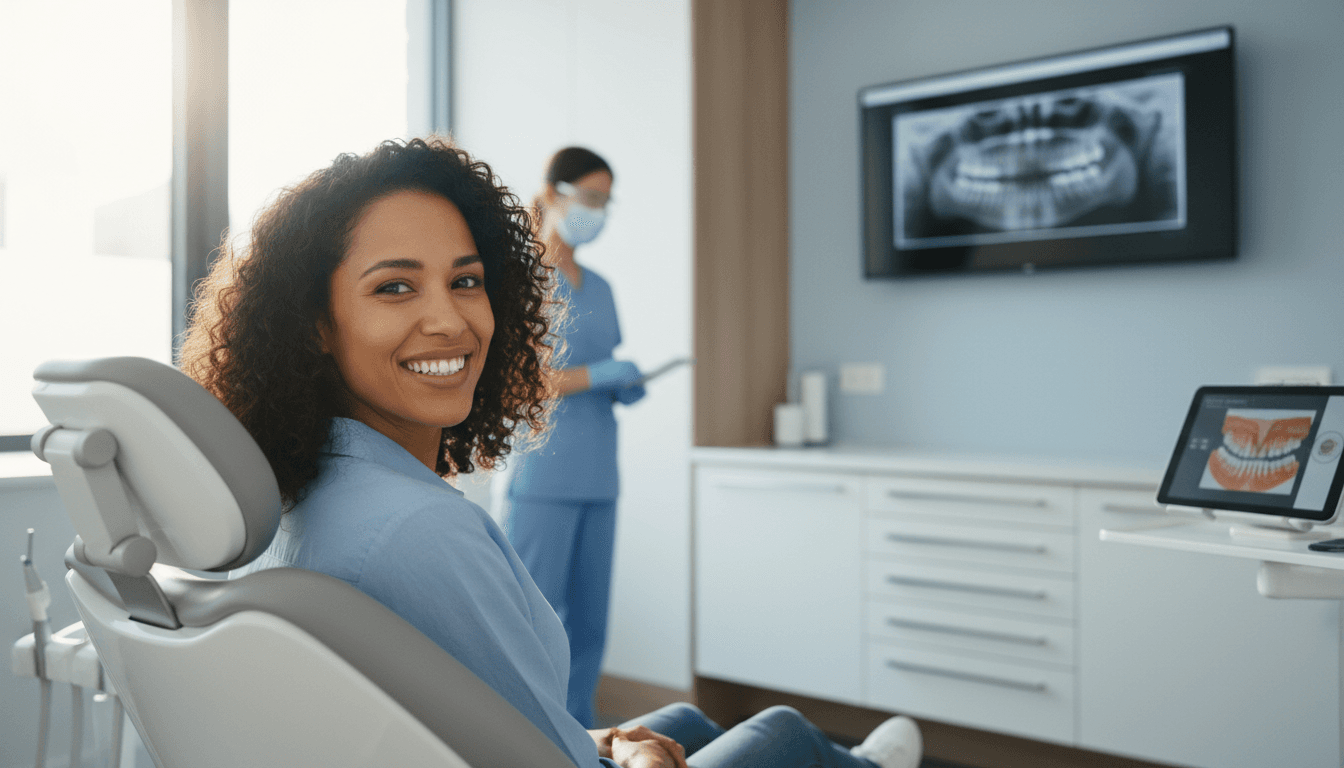Patient with confident smile after dental treatment