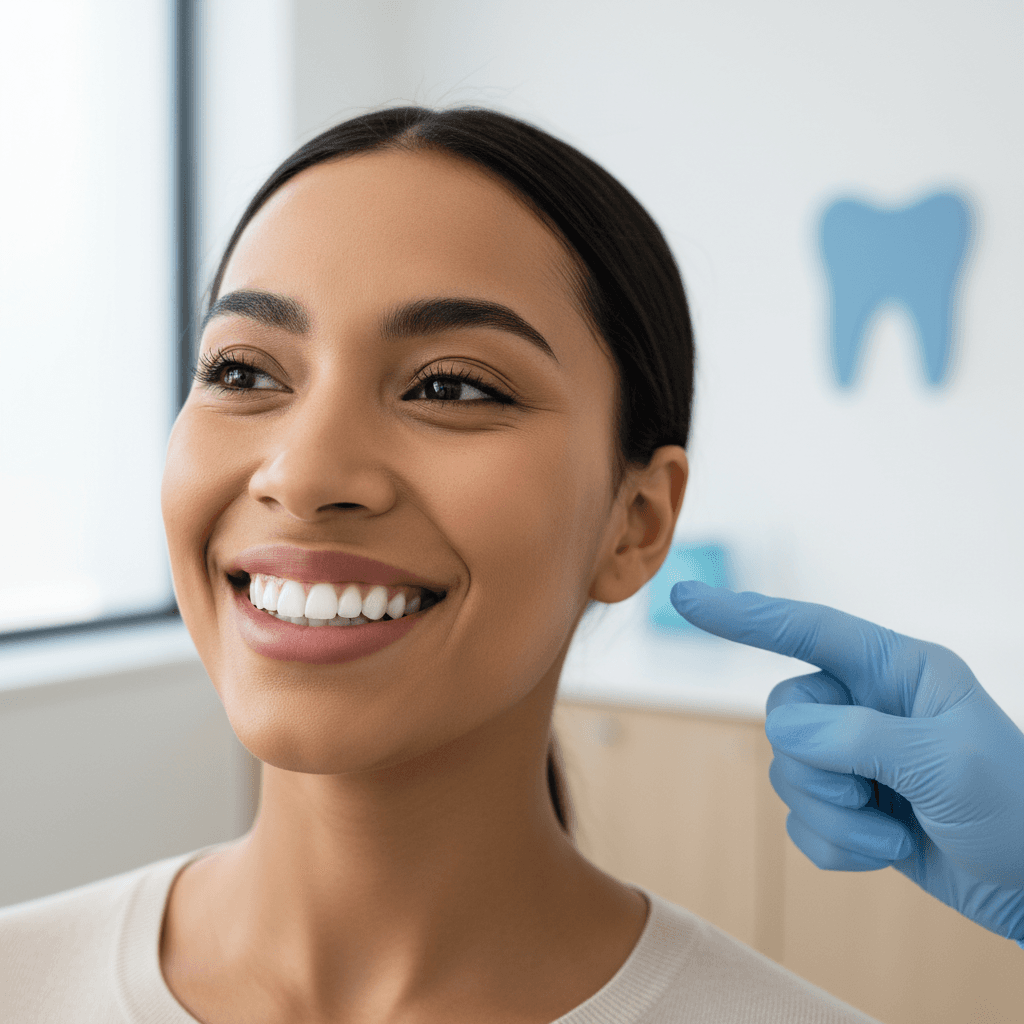 Patient smiling confidently after dental treatment